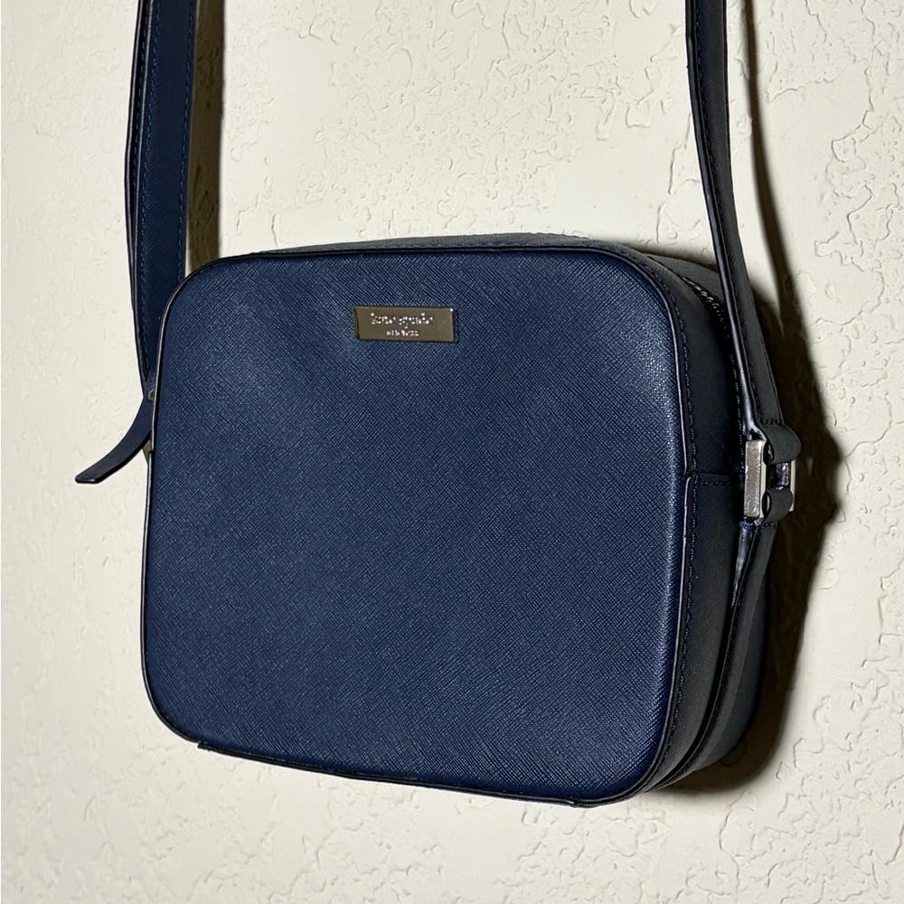 NWOT Kate Spade Newbury Lane Cammie Crossbody Bag - Navy Blue Saffiano Leather